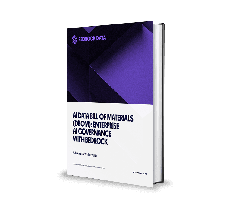a book by bedrock data titled ai data bill of materials
