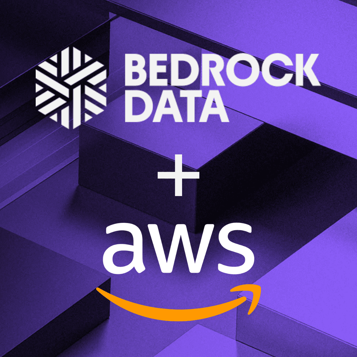 Logos for Bedrock Data and AWS, separated by a plus sign.